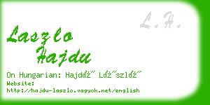 laszlo hajdu business card